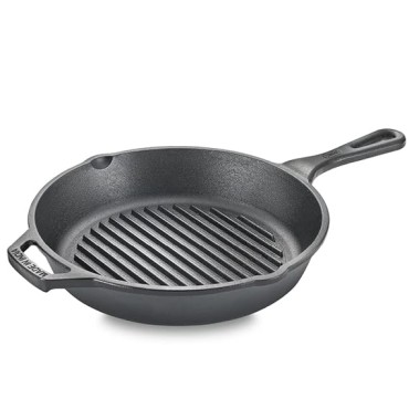 Prestige Cast Iron Grill Pan, 250 mm (Black)