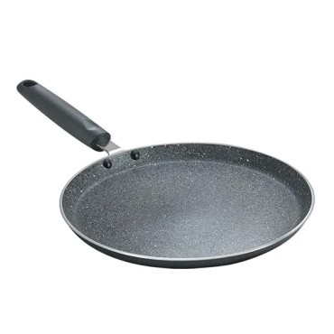 Prestige Omega Deluxe Granite Dosa Tawa | Black | 30cm | Non-Stick | Induction Base | Dishwasher Safe | 2-Layer Metallic Finish | Metal Spoon Friendly