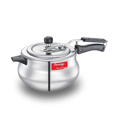 Prestige Nakshatra Plus Svachh Aluminium 5 Litre Inner Lid Pressure Handi (Silver)